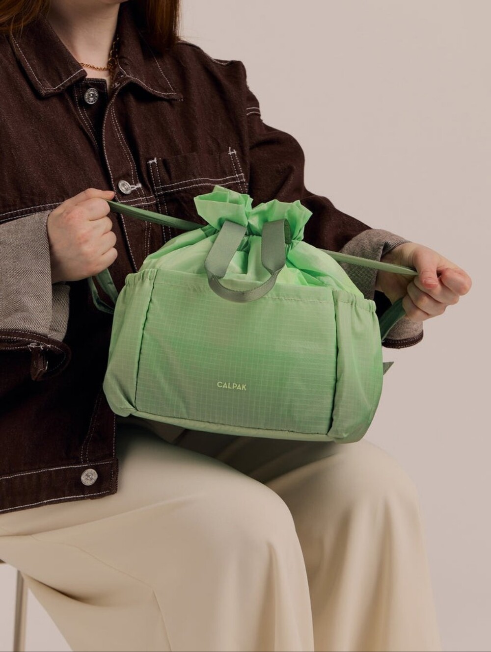 Calpak Insulated Lunch Bag in Matcha Green - Picture 2 of 6